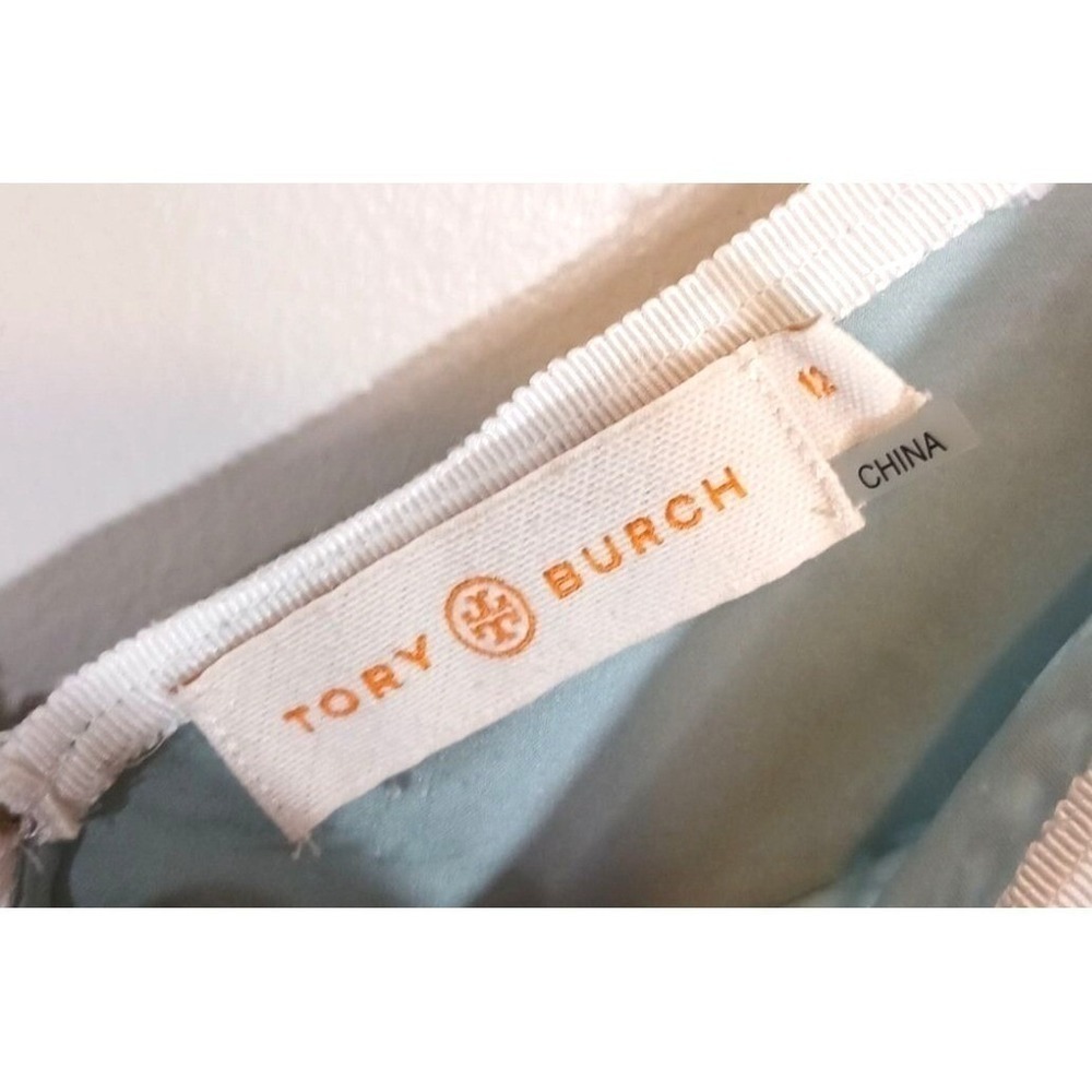 Tory Burch Lace Sheath Dress Womens 12 Mint Green Sleeveless Cocktail - Picture 5 of 5